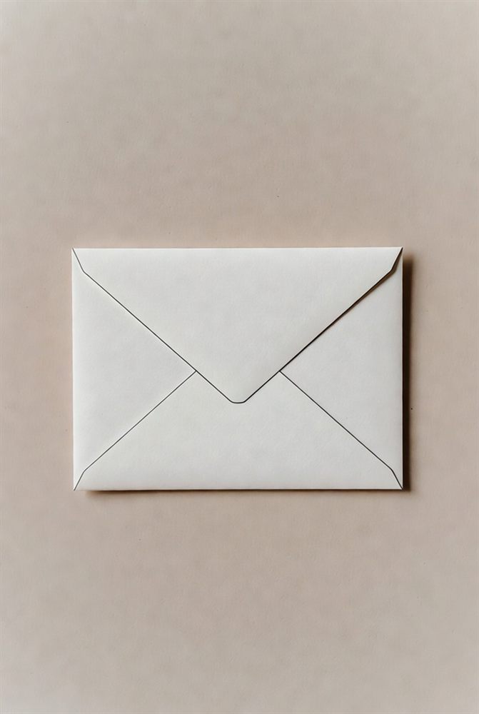 Addressed envelope prepared for mailbox delivery