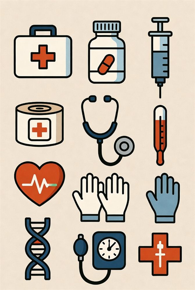 Medical and essential supplies packaged for delivery